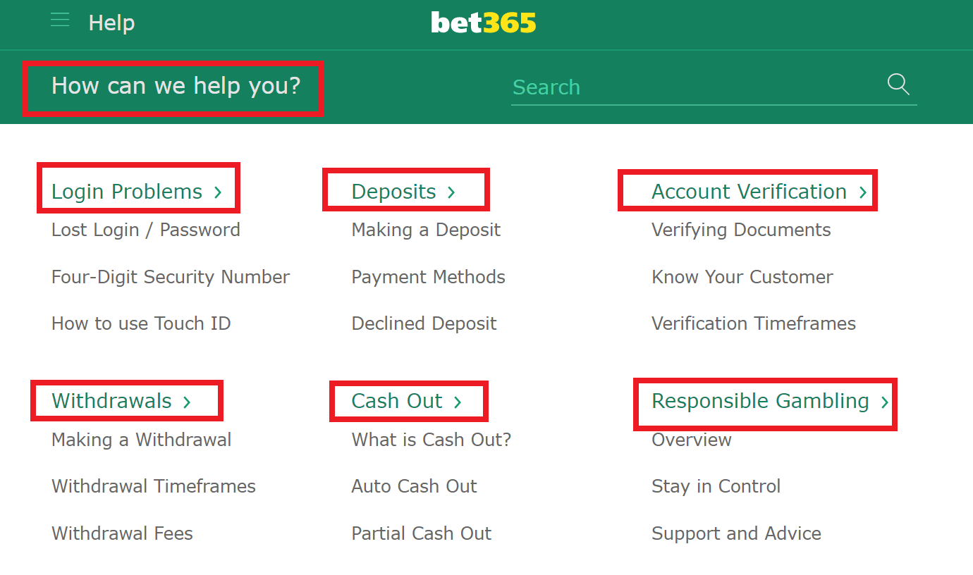 Fabulous variety of all sports bet365 markets available to each customer 24/7